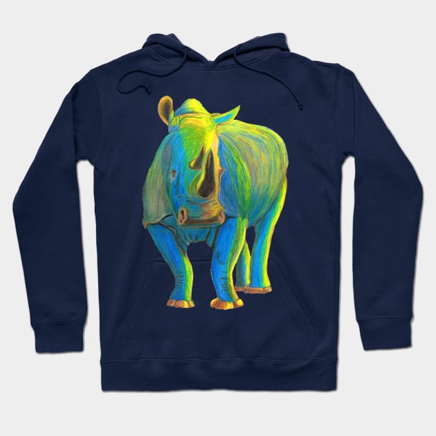 Crash of Rhinos Water Boy Puddles Hoodie by AJ Leibengeist